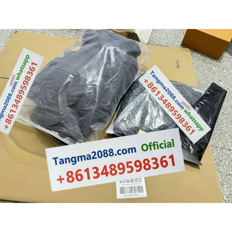 tangma2088 outlet FENDI FF Logo Print Nylon Leathe...